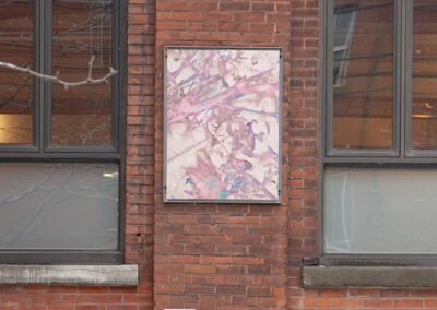 Œuvre de l'artiste Benjamin Perron pour l'exposition L'art s'affiche